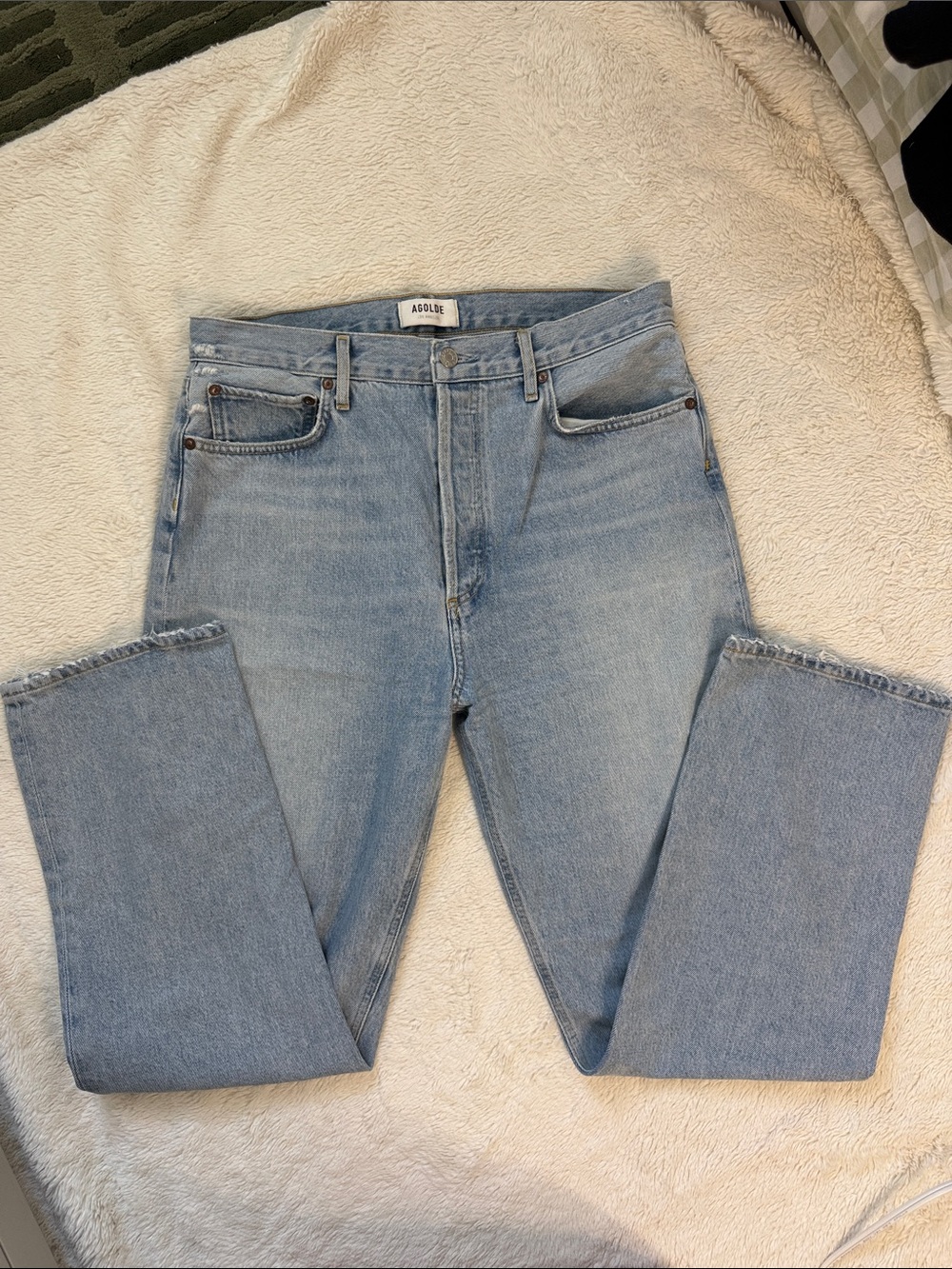 Agolde 90s Pinch Straight lightly distressed Denim size 30